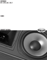 Klipsch RF-7 - Owners Manual